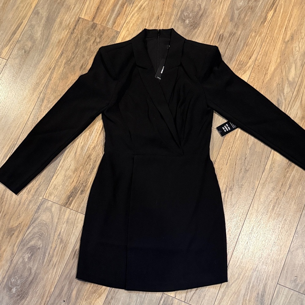 Express Black Long Sleeve Dress
